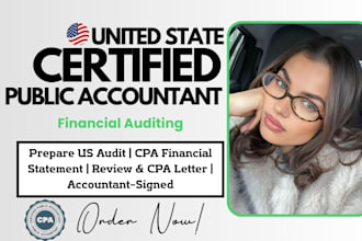 audit financial CPA US, review financial statement, accountant, CPA letter sign