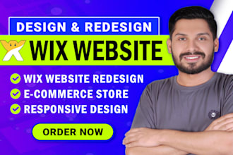 build wix website design, redesign wix website or wix online store