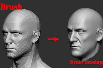 redesign 3d file, scan stl, 3d modify, stl cleanup ,3d head, 3mf for 3d printing