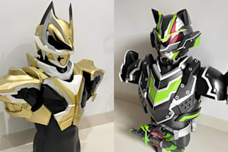3d cosplay creation full armor helmet design props costume model for 3d printing