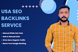 build USA targeted SEO backlinks for google ranking