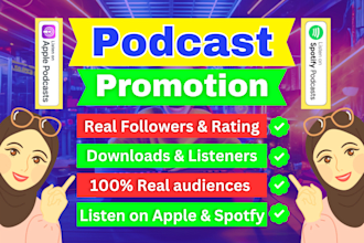 podcast promotion listeners spotify apple to increase downloads grow audience
