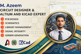 make pcb design, pcb schematic and pcb layout in altium, proteus