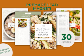 provide a premade recipe ebook with nutritional information