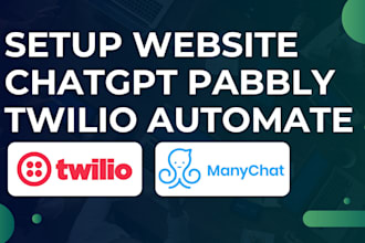 setup website chatbot landbot ai chatgpt vapi pabbly twilio automate replit ai