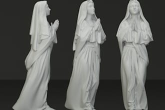 sculpt 3d funko pop,christmas santal toy,mary statues,zbrush sculptor,3d stl fil