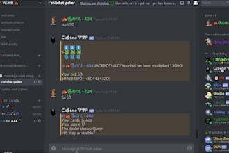 custom discord bot automation moderation bot game crypto airdrop chatbot
