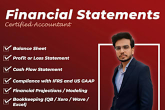 prepare balance sheet, profit and loss and financial