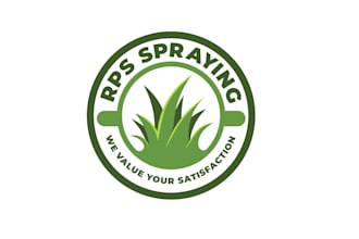 do a clean grass agriculture landscape and lawn care logo