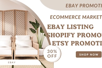 promote your ebay store shopify, etsy store do ebay listing ebay seo, traffic