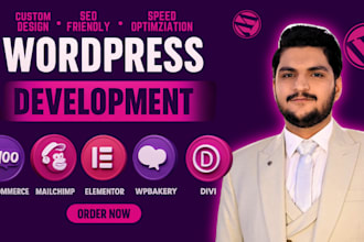 do wordpress design, redesign, SEO, speed up, figma to elementor