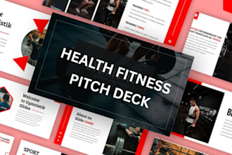 design health fitness investor ready pitch deck wellness brand  fundraising