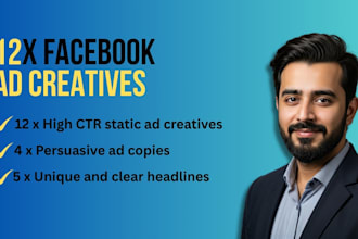 design high converting facebook ad creatives and copy