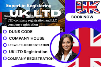 do UK ltd company registration, UK company formation, vat registration, and utr