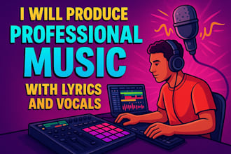 produce any genre music track with lyrics and vocals