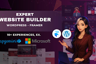 build a premium framer or wordpress website with integrated ai features