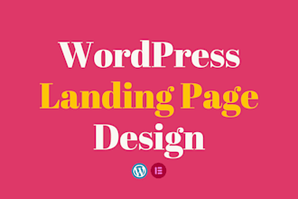 create a wordpress landing page, single page website, one page website
