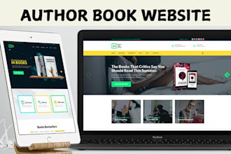 book author children book wordpress website comic ebook landing page cartoon