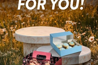 design custom product packaging with free design, delivery