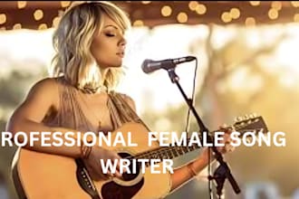 be your female singer vocalist pop rock metal edm songwriter