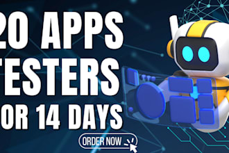 deliver 20 real app testers for google play console