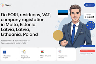 do eori, vat, company registration in malta, estonia latvia, lithuania, poland