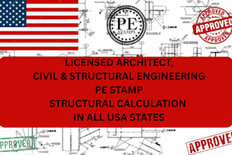 do civil and structural engineering licensed architect pe stamp in oregon texas