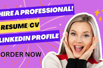 write ats resume, cover letter well optimized and linkedin profile and qr code