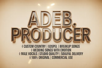 write and sing your custom wedding, gospel, breakup song or bluegrass songs
