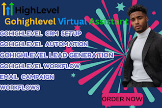 gohighlevel virtual assistant for CRM, funnels, pixel, and workflow automation