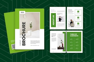 design annual report, company profile, bifold, trifold, brochures