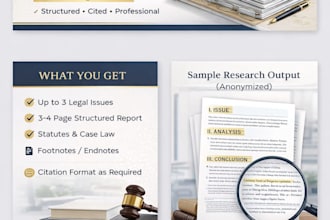 legal research and prepare analytical report