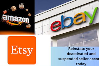 reinstate deactivated amazon, ebay, etsy and  walmart account with appeal letter