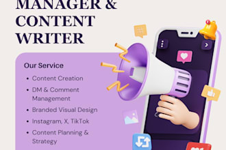 manage your social media and create high quality content