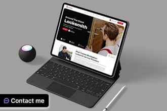 design locksmith website emergency services website technician booking website