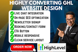 build gohighlevel car dealership car rental landing page ghl auto repair website