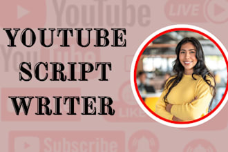 do video script writing for youtube channel