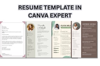 create editable canva resume template bundles to sell on etsy