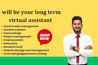 be your long term addministrative personal executive virtual assistant