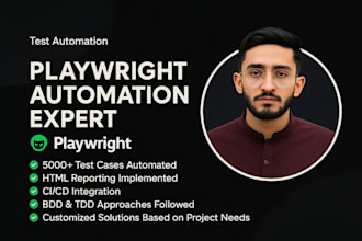 do qa automation testing of your website using playwright