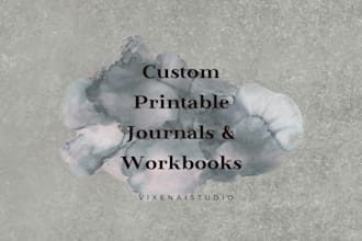 design a printable canva journal with ai generated prompts