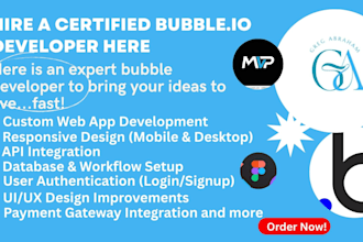 bubble io developer bubble mobile app developer bubble website bubble developer