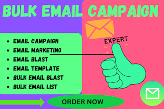 send personalized cold emails and bulk emails from my gmail for marketing
