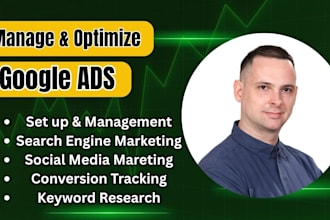setup and manage podcast google ads PPC campaigns as SEM specialist