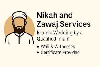 sharia compliant nikah zawaj performed by certified imam wali witnesses