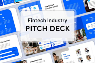 design fintech investor ready pitch deck fin startup fundraising