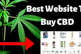 do cbd, hemp, medical or cannabis ecommerce figma website design