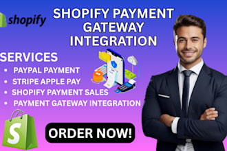 do payment gateway integration stripe apple pay paypal in shopify payment sales