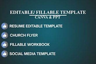 editable canva flyer, poster template resume coupon payslip recipe card template