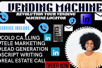 coldcalling for telemarkerting for vending machine locator and appointmentsettig